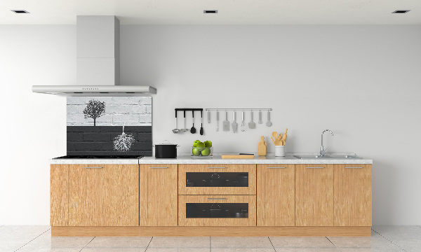 Cooker splashback Trees on the wall