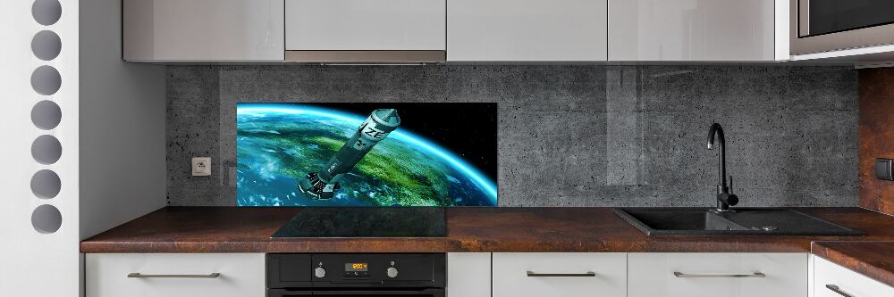 Glass splashback Nuclear rocket