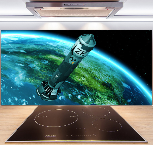 Glass splashback Nuclear rocket