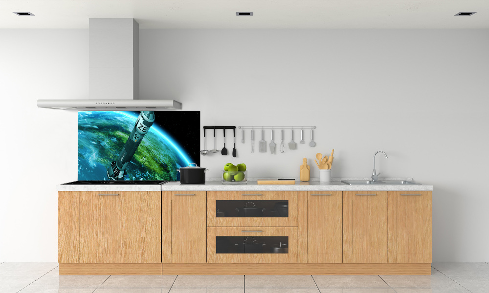 Glass splashback Nuclear rocket