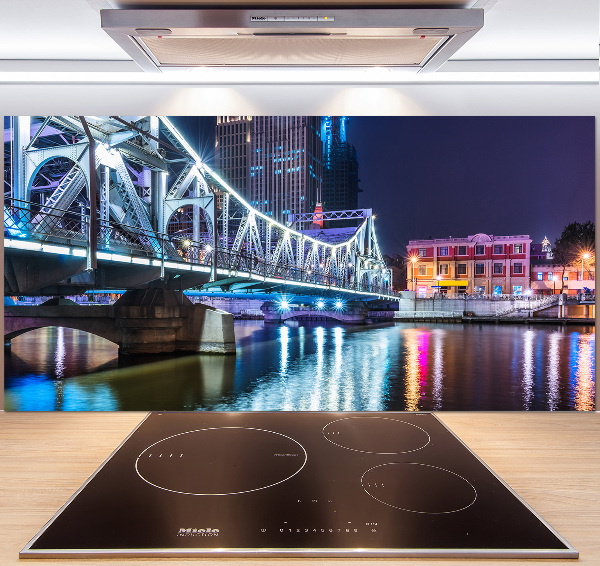 Cooker splashback Shanghai Bridge