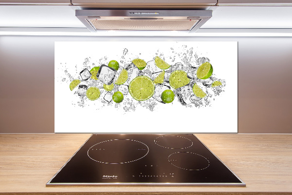 Kitchen splashback Ice dice lime