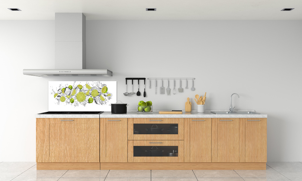 Kitchen splashback Ice dice lime