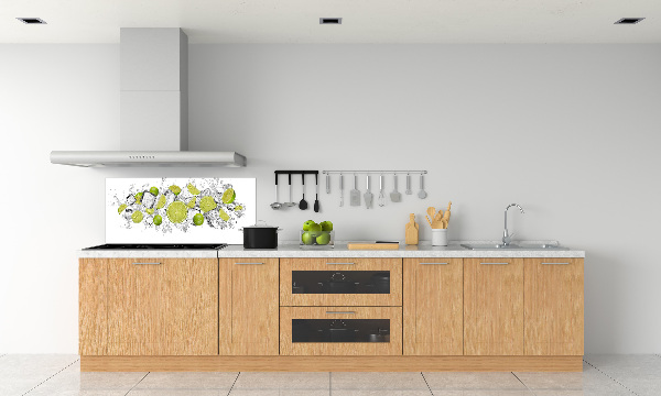 Kitchen splashback Ice dice lime