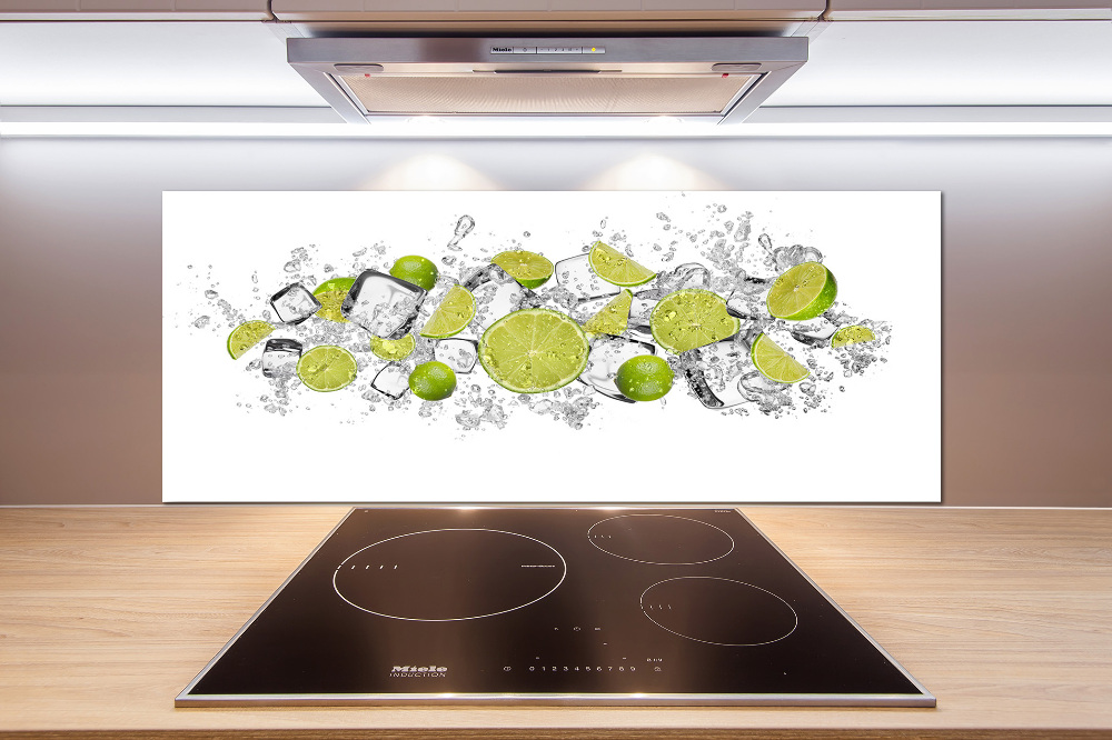 Kitchen splashback Ice dice lime