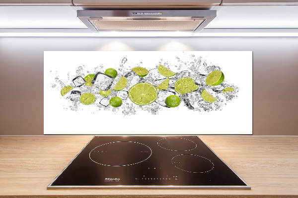 Kitchen splashback Ice dice lime