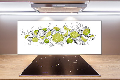 Kitchen splashback Ice dice lime