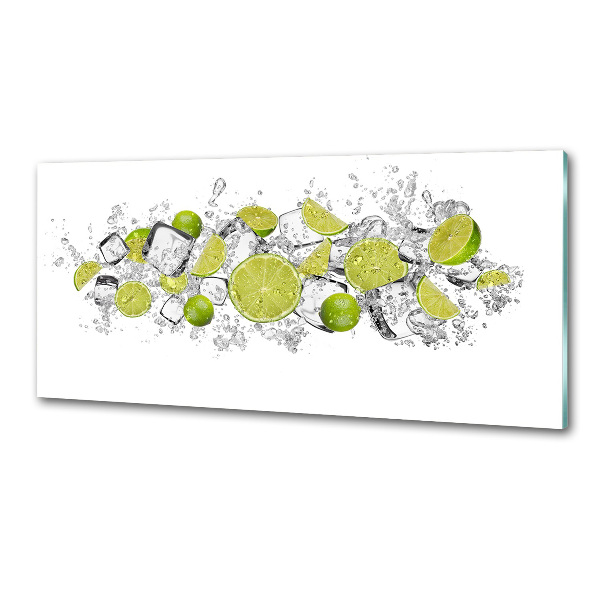 Kitchen splashback Ice dice lime