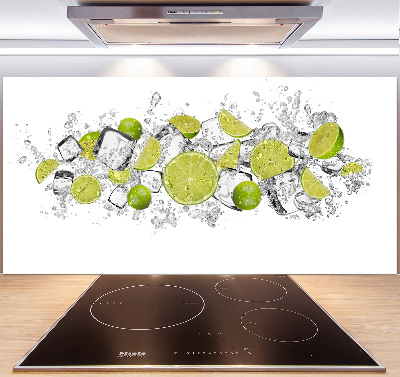 Kitchen splashback Ice dice lime