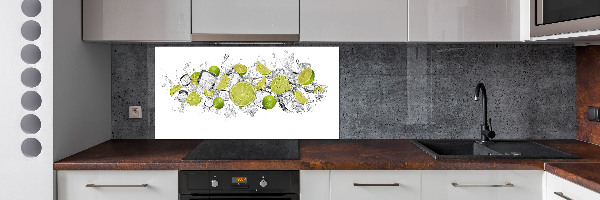 Kitchen splashback Ice dice lime