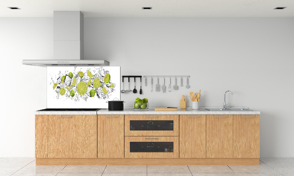 Kitchen splashback Ice dice lime