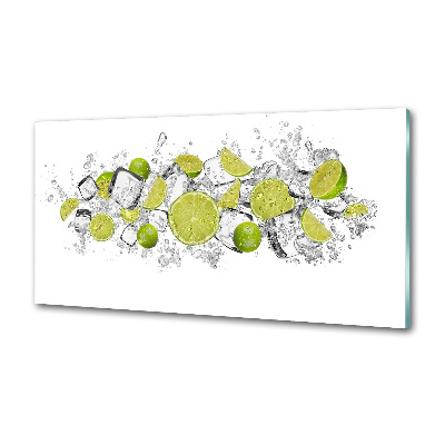 Kitchen splashback Ice dice lime