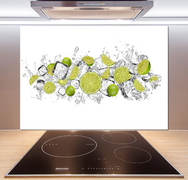 Kitchen splashback Ice dice lime