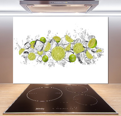 Kitchen splashback Ice dice lime