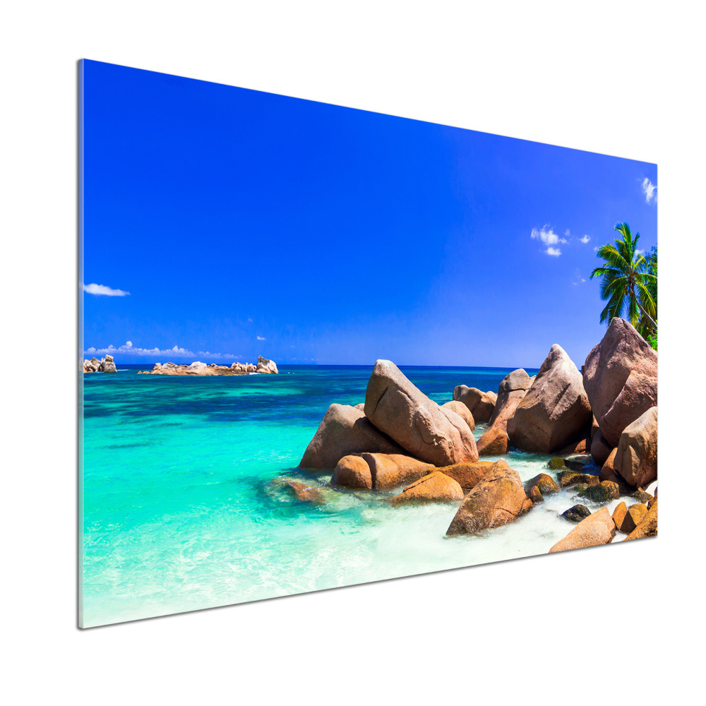 Kitchen wall panels Seychelles beach