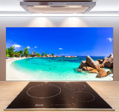 Kitchen wall panels Seychelles beach