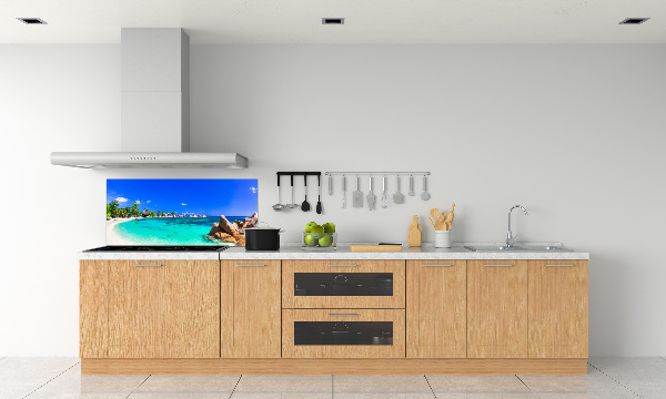 Kitchen wall panels Seychelles beach