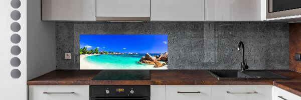 Kitchen wall panels Seychelles beach