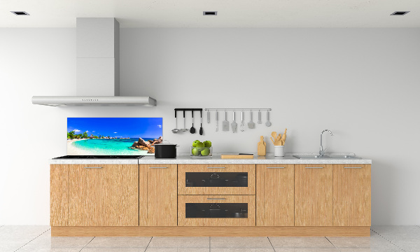 Kitchen wall panels Seychelles beach