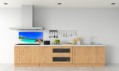 Kitchen wall panels Seychelles beach