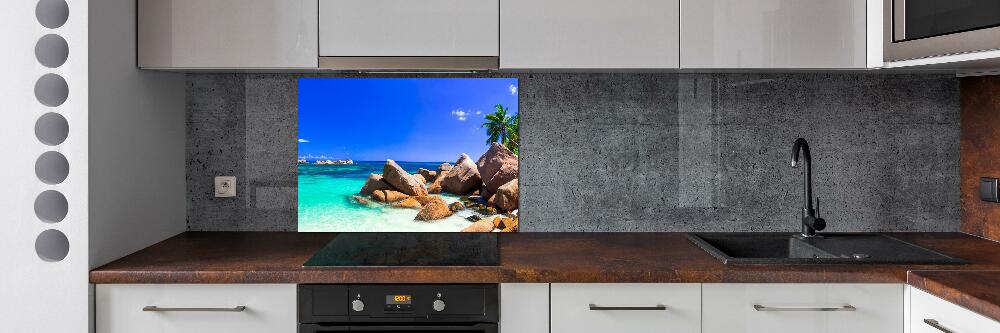 Kitchen wall panels Seychelles beach