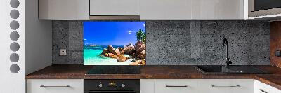 Kitchen wall panels Seychelles beach