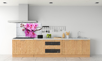 Kitchen wall panels Orchid on wood