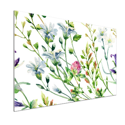 Kitchen splashback Wild flowers