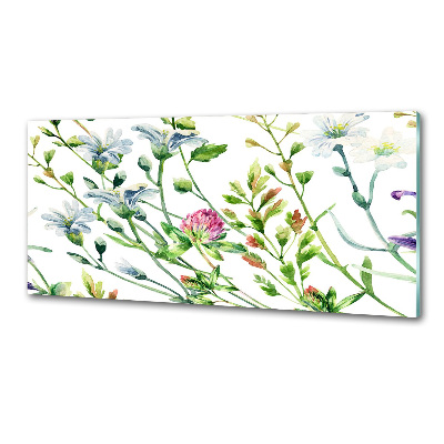 Kitchen splashback Wild flowers