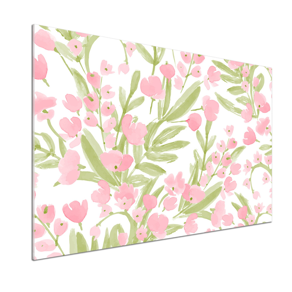 Kitchen splashback Floral pattern