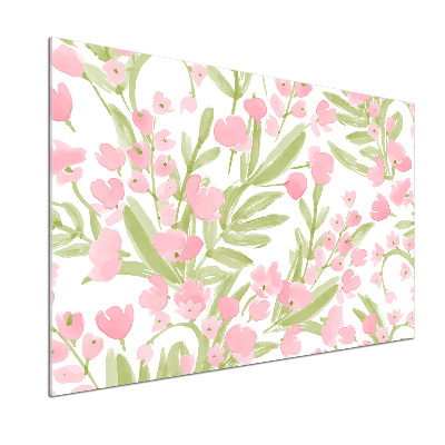 Kitchen splashback Floral pattern