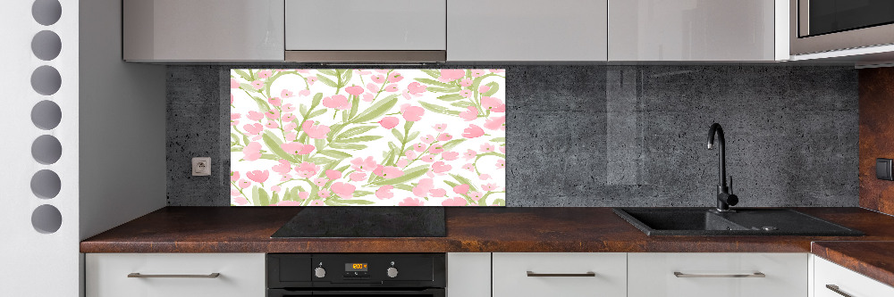 Kitchen splashback Floral pattern