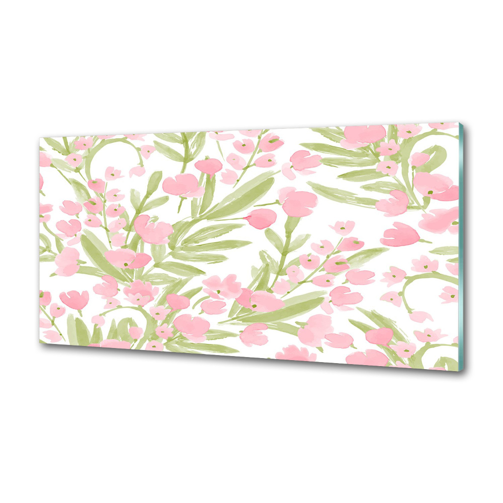 Kitchen splashback Floral pattern