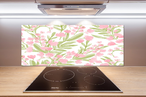 Kitchen splashback Floral pattern