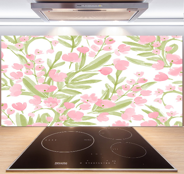 Kitchen splashback Floral pattern