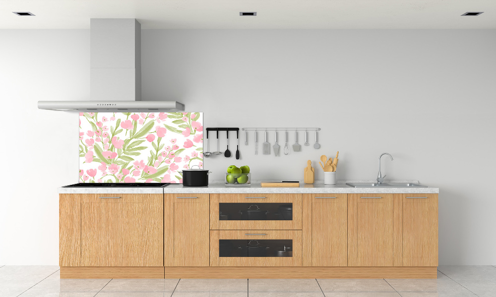 Kitchen splashback Floral pattern