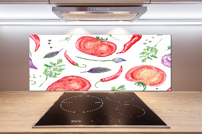 Cooker splashback Tomato and spices