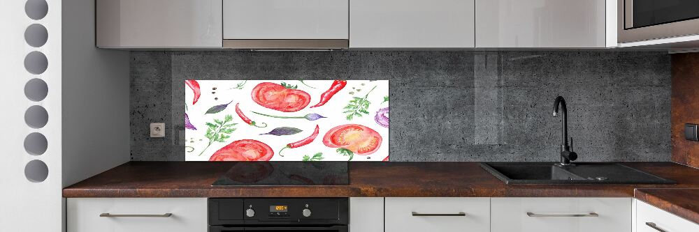 Cooker splashback Tomato and spices