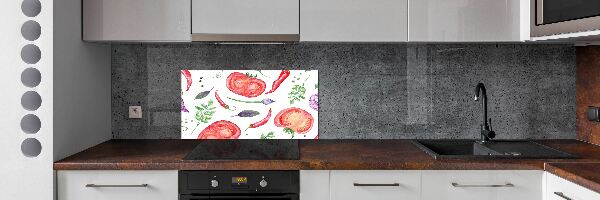 Cooker splashback Tomato and spices