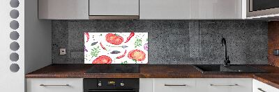 Cooker splashback Tomato and spices