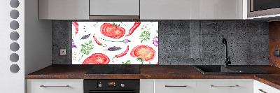 Cooker splashback Tomato and spices