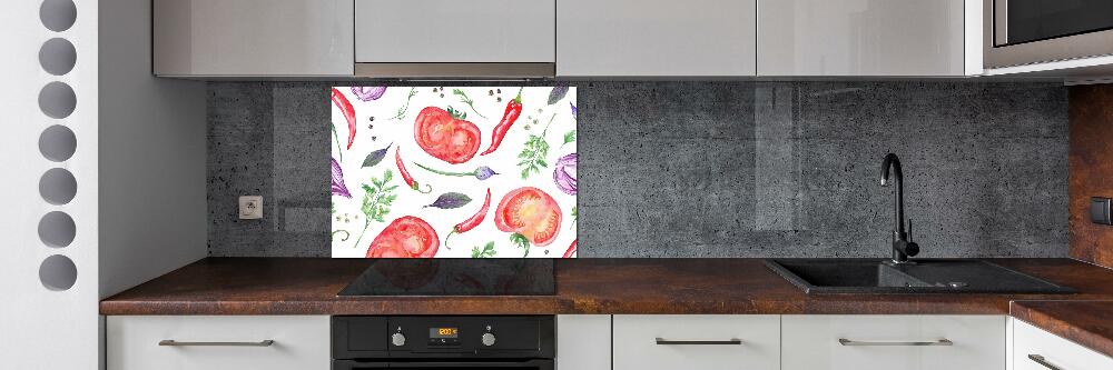 Cooker splashback Tomato and spices