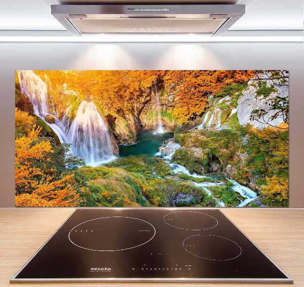 Kitchen splashback Waterfall in autumn