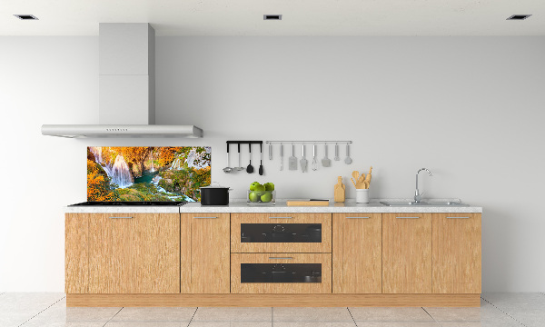 Kitchen splashback Waterfall in autumn