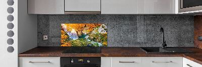 Kitchen splashback Waterfall in autumn