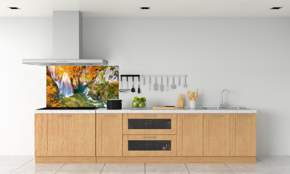 Kitchen splashback Waterfall in autumn