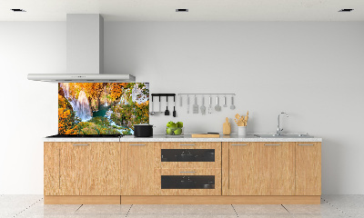 Kitchen splashback Waterfall in autumn