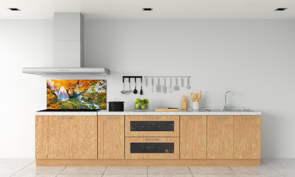 Kitchen splashback Waterfall in autumn