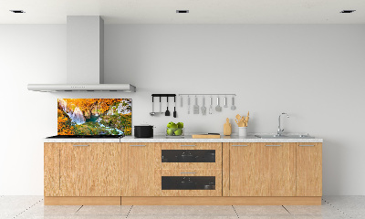 Kitchen splashback Waterfall in autumn