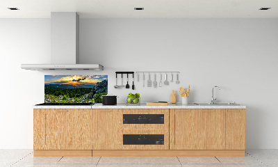 Glass splashback Mountain panorama